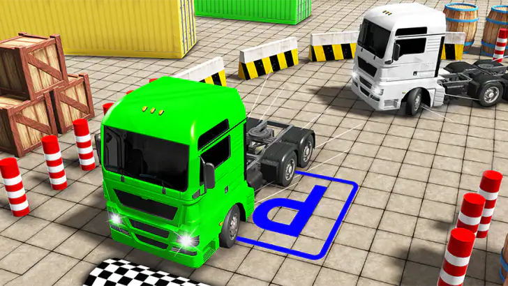 Real Semi Truck Parking Games feature graphic