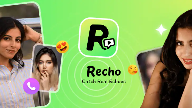 Recho-Live, Video Chat & Room feature graphic