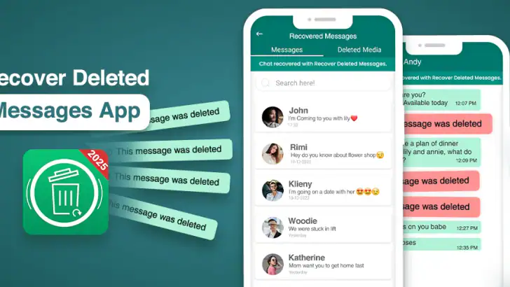 Recover Deleted Messages App feature graphic