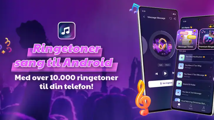 Ringetoner sang til Android feature graphic