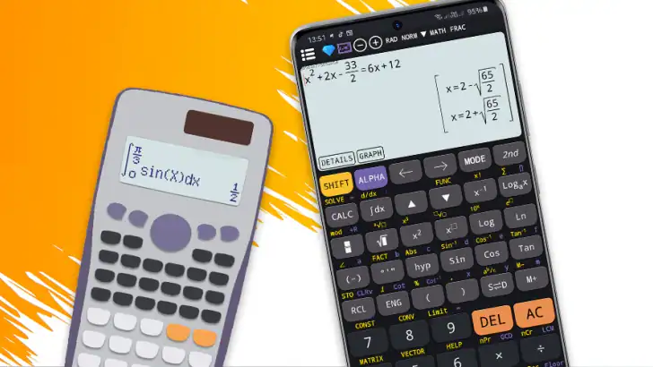 Scientific calculator plus 991 feature graphic