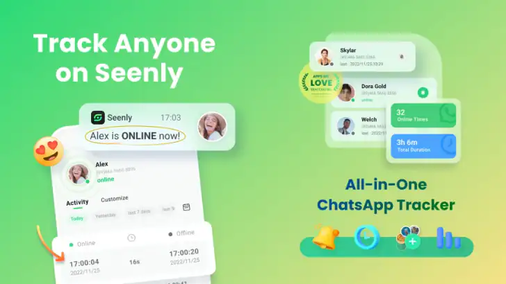 Seenly: Chat status Tracker feature graphic