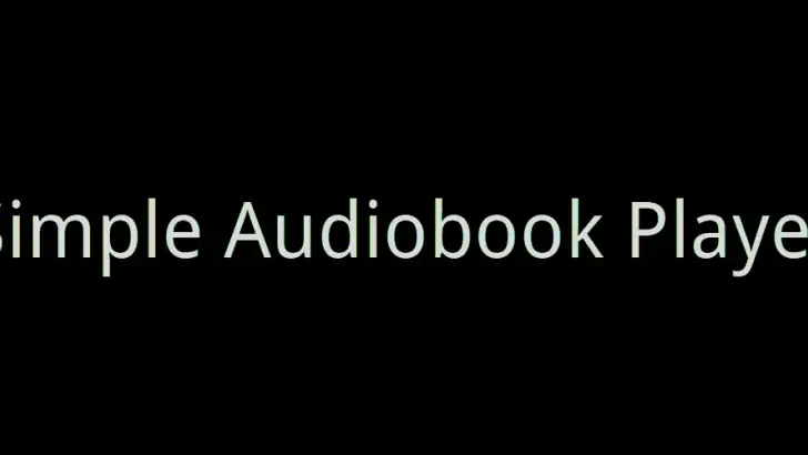 Simple Audiobook Player + feature graphic