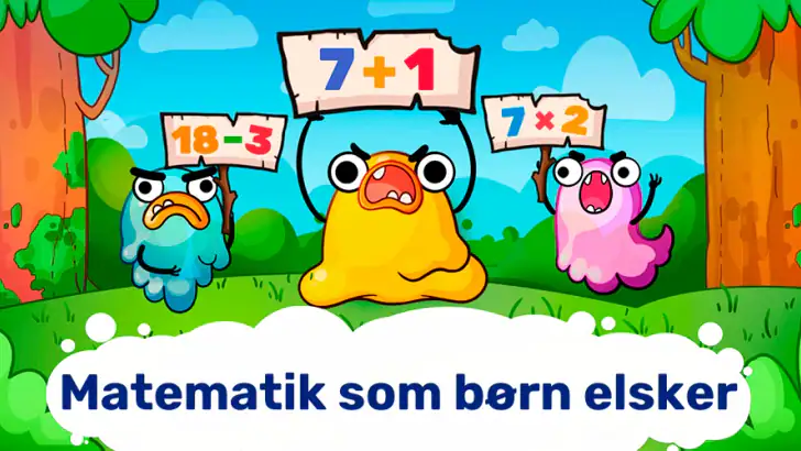 Sjov Matematik (Spil for børn) feature graphic
