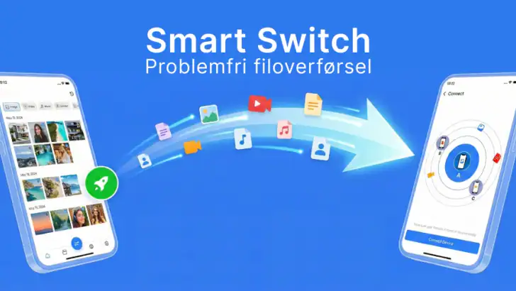 Smart Switch - Filoverførsel feature graphic