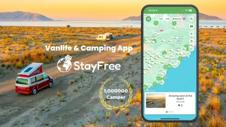 StayFree: Vanlife & Stellplatz feature graphic