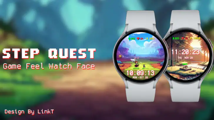 Step Quest Watch Face feature graphic