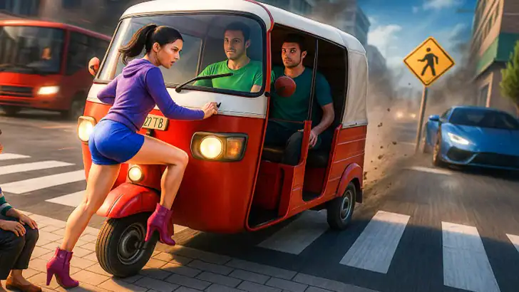 taxi spil uden internet feature graphic