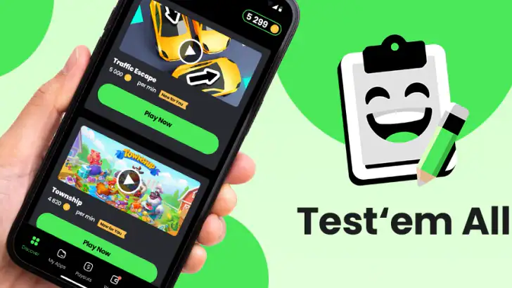 Test'em All: Test & Get Paid feature graphic