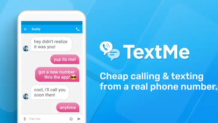 Text Me: Second Phone Number feature graphic
