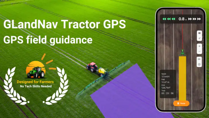Tractor GPS - GLandNav feature graphic