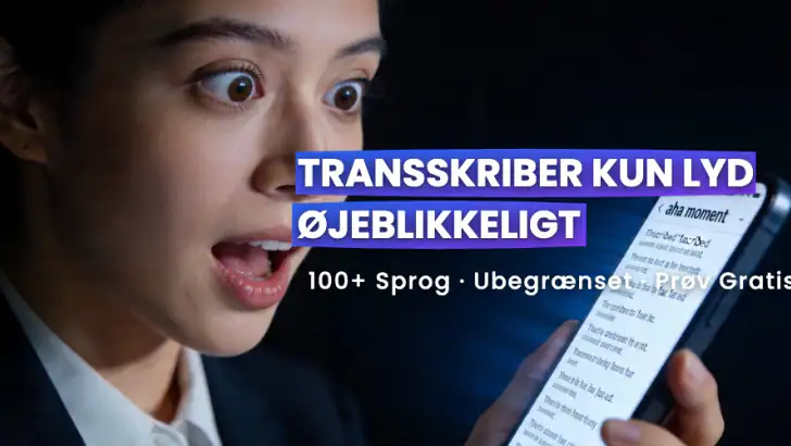 Transskriber lyd til tekst feature graphic