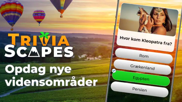 Triviascapes: quiz og IQ-test feature graphic