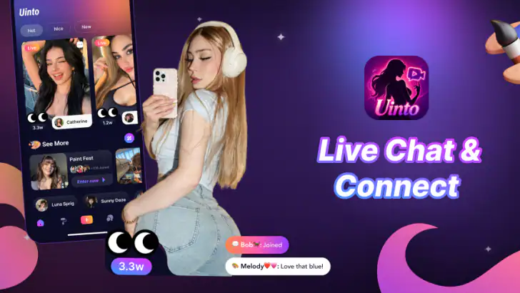 Uinto - Live Chat & Connect feature graphic