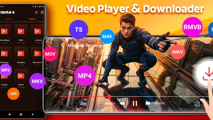 Video Player - Download Video feature graphic