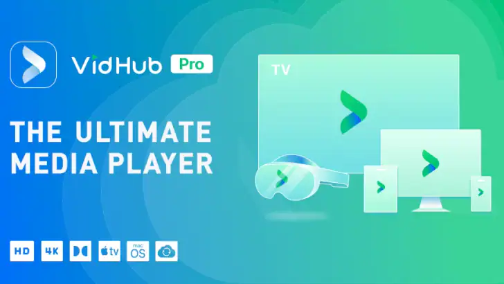 VidHub - Ultimate media player feature graphic