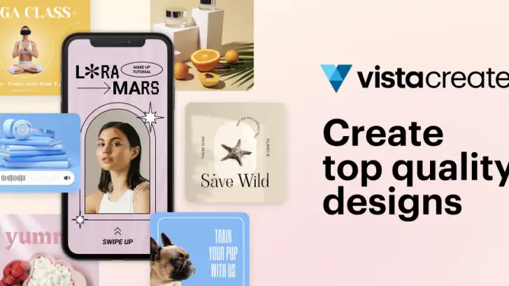VistaCreate: Grafisk Design feature graphic
