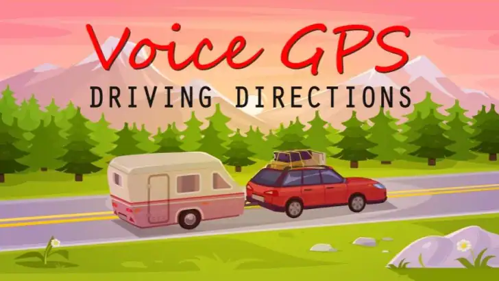 Voice GPS, kørselsvejledning feature graphic