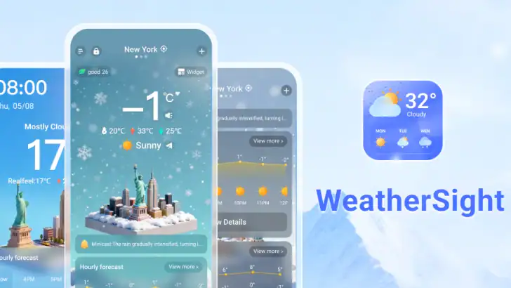 WeatherSight - Live Forecast feature graphic
