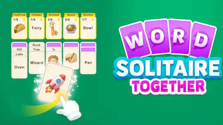 Word Solitaire Together feature graphic