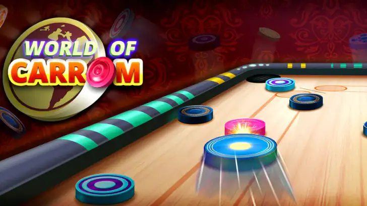 World Of Carrom :3D Board Game feature graphic