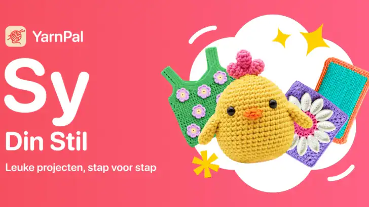 YarnPal - Hekling og Strikking feature graphic