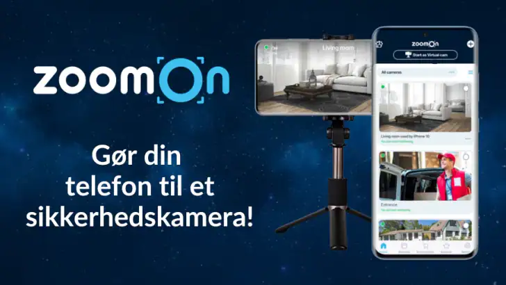 ZoomOn Home Security Camera feature graphic