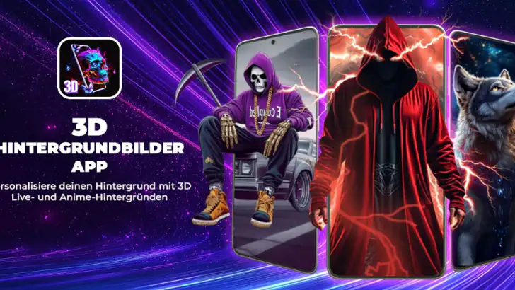 3D Hintergrundbilder App feature graphic