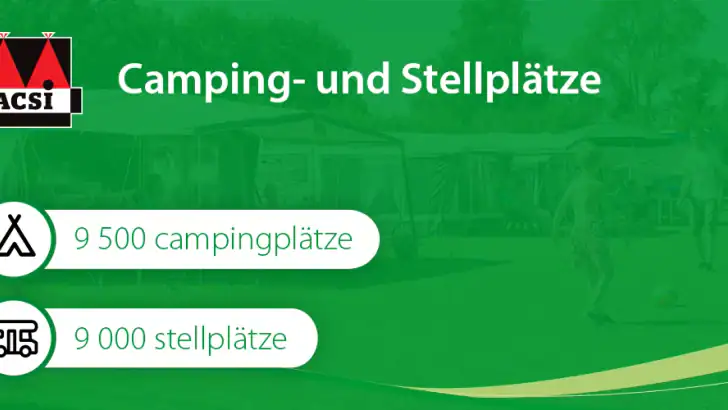 ACSI Campingplätze Europa App feature graphic