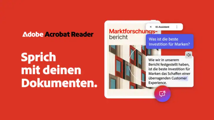 Adobe Acrobat Reader für PDF feature graphic