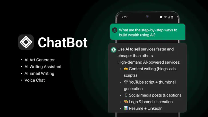 AI Chatbot - Talk & Ask AI feature graphic