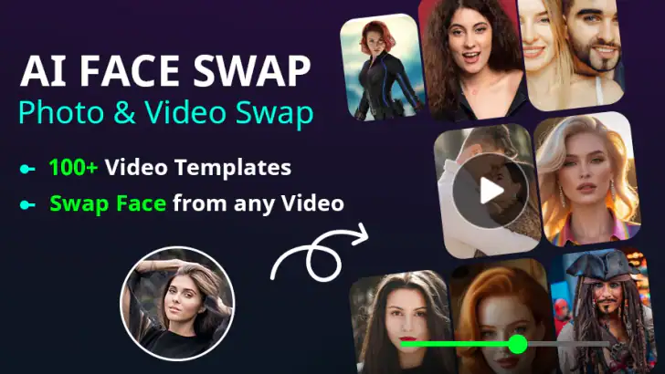 AI gesichtstausch-deepfake app feature graphic