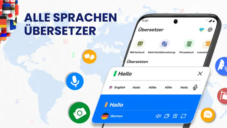 Alles Sprachen Übersetzer feature graphic