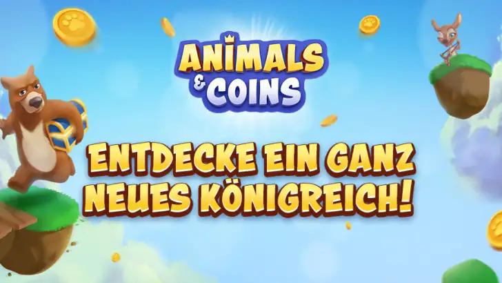 Animals & Coins Abenteuerspiel feature graphic