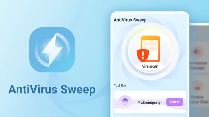 AntiVirus Sweep & Sicherheit feature graphic