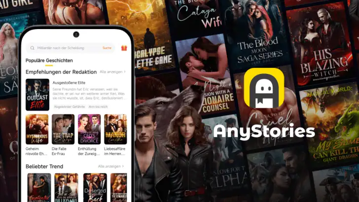 AnyStories - Romane & Bücher feature graphic