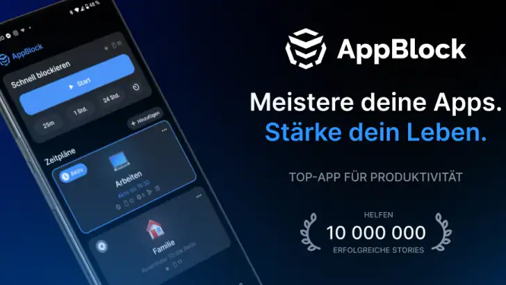 AppBlock – Apps blockieren feature graphic