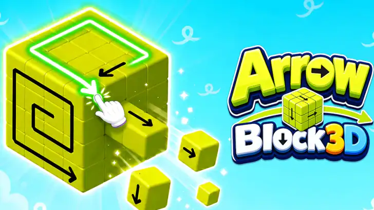 Arrow Block 3D: Tap Out Puzzle feature graphic