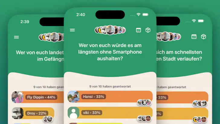 askUs: Wer würde eher? feature graphic