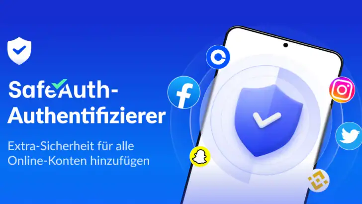 Authenticator App - SafeAuth feature graphic