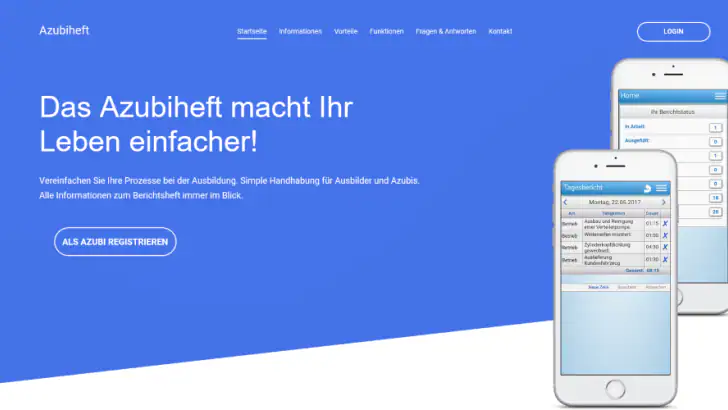Azubiheft Online Berichtsheft feature graphic