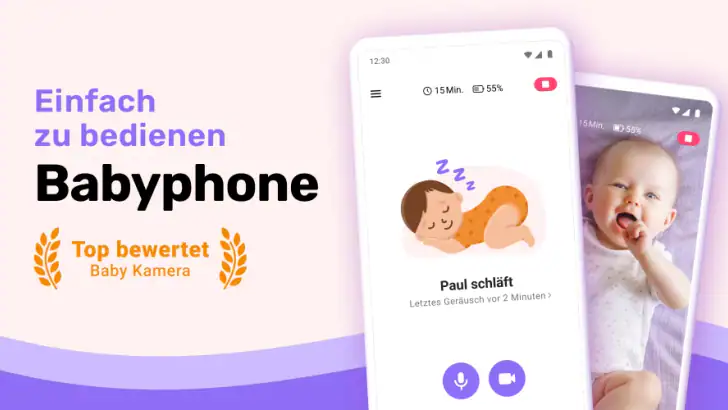 Babyphone Bibino: Baby Kamera feature graphic