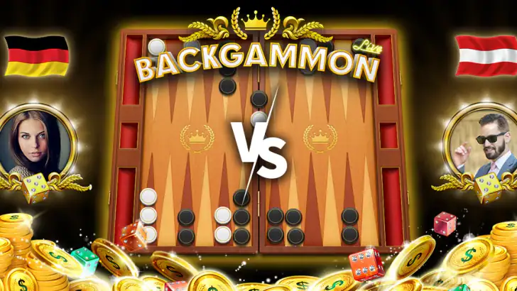 Backgammon Brettspiele spielen feature graphic