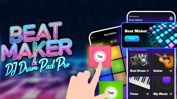 Beat Maker Pro - Drum Pad feature graphic