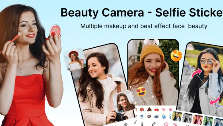 Beauty Camera - Selfie Sticker feature graphic