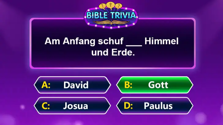 Bible Trivia - Wort Quiz Spiel feature graphic