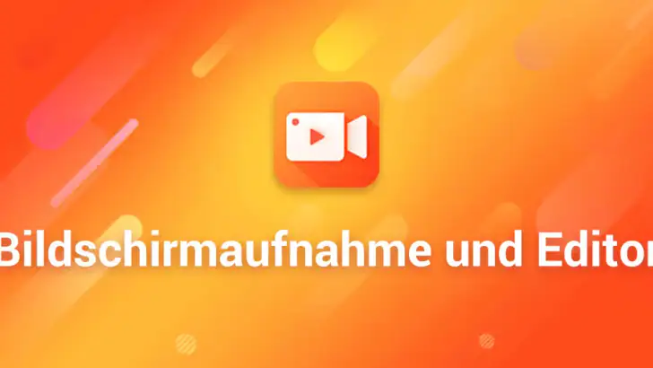 Bildschirmrekorder Videoeditor feature graphic