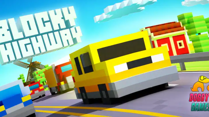 Blocky Highway: Traffic Racing feature graphic
