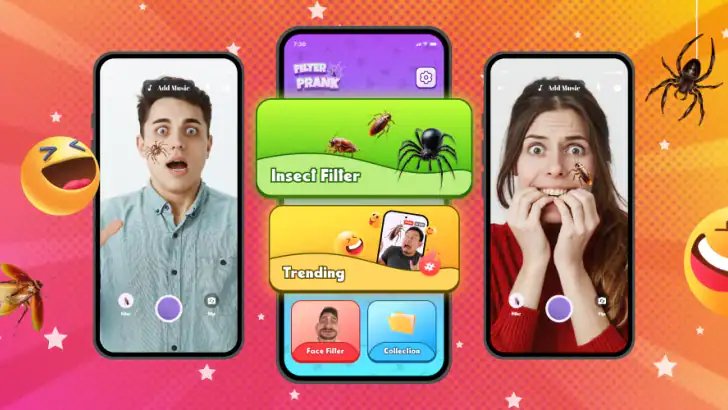 Bugzz: Insect Prank Filters feature graphic