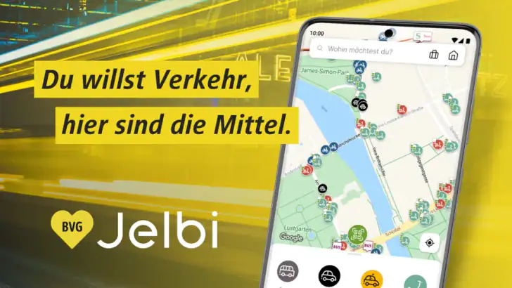 BVG Jelbi: Mobilität in Berlin feature graphic
